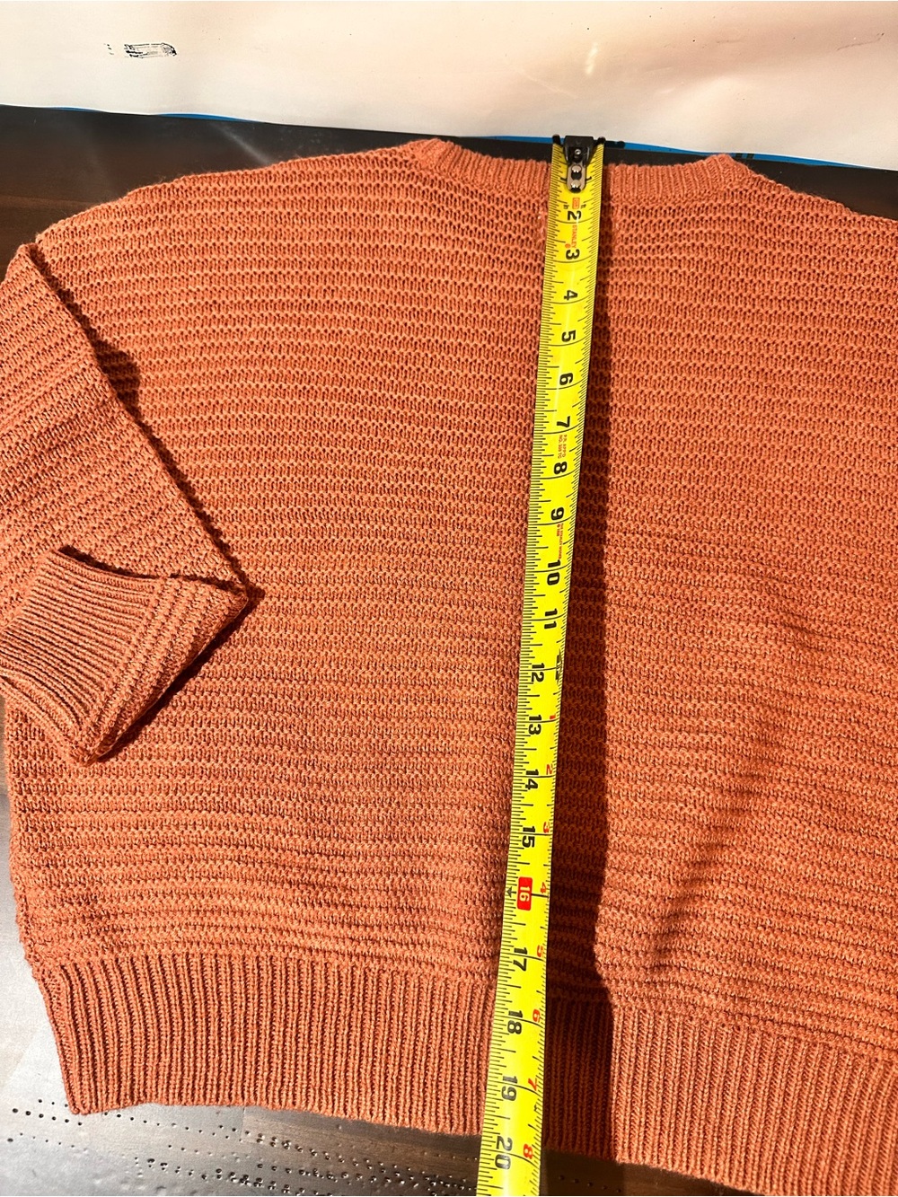 Poof! Rust Button-Shoulder Crewneck Sweater - Picture 4 of 11